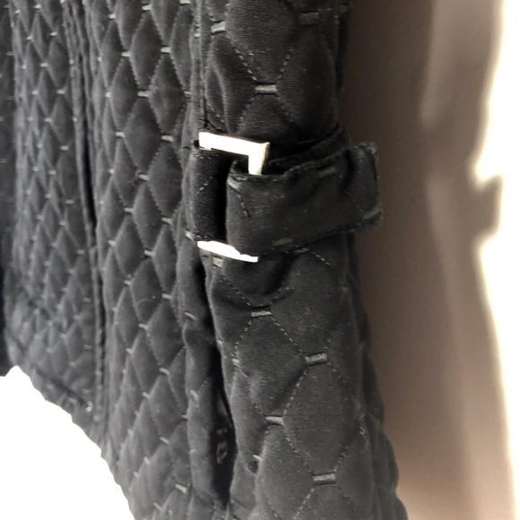 ✔️Gallery Black Quilted Coat Size M - Picture 4 of 7